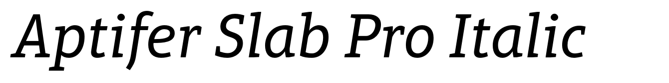 Aptifer Slab Pro Italic